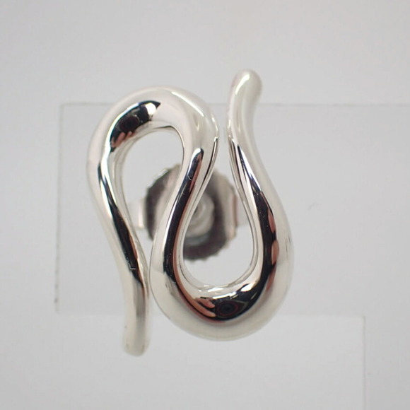 TIFFANY 925 open wave earrings - Picture 2 of 10